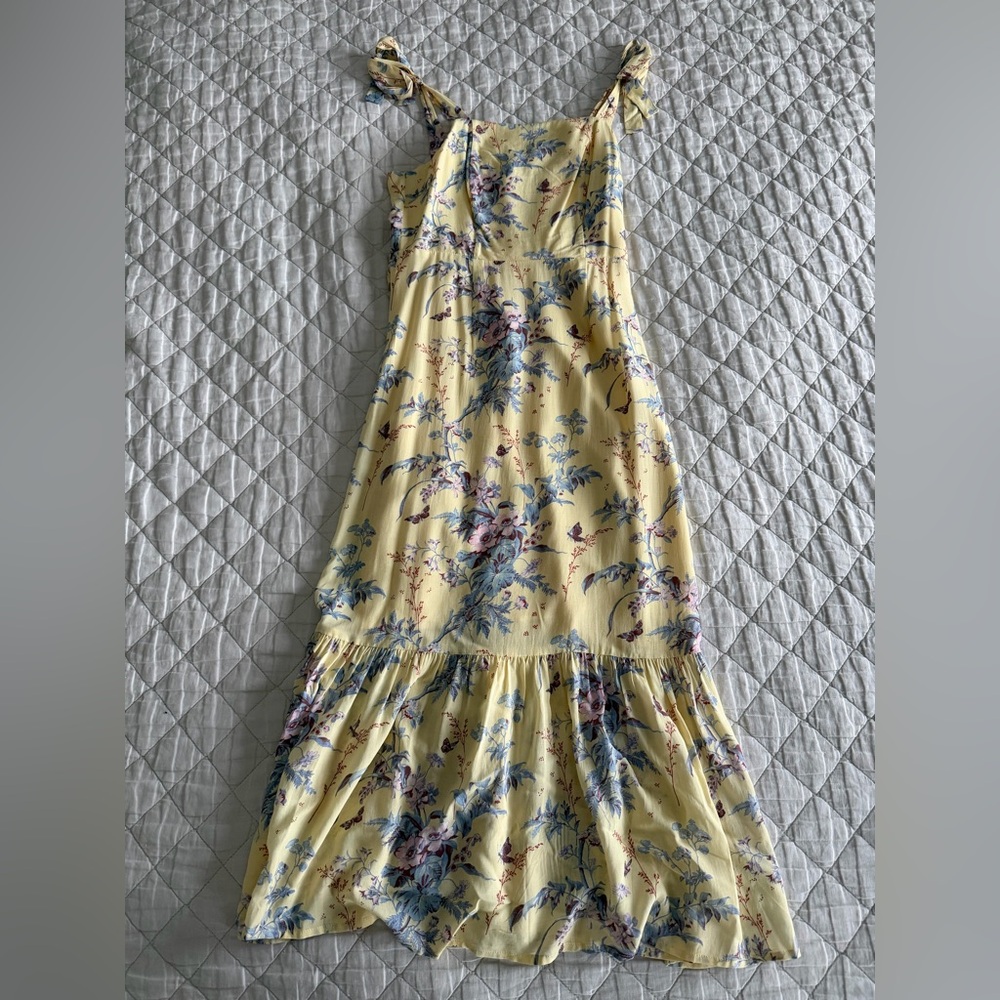 Paige Yellow Floral Maxi Dress (XS)